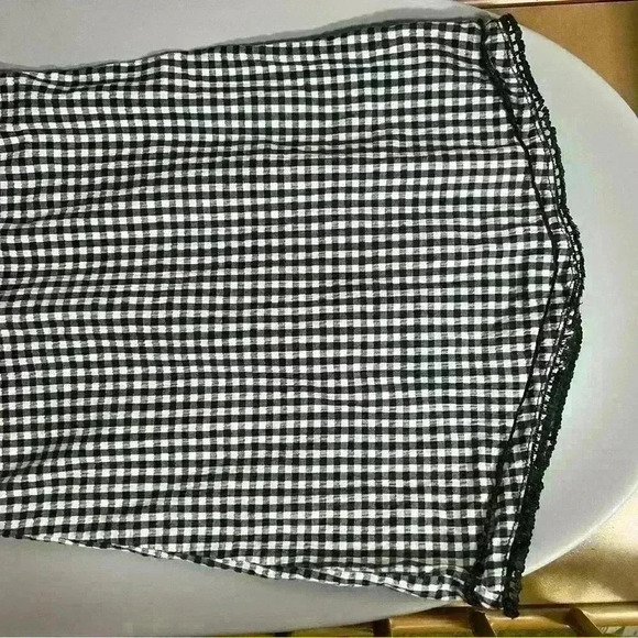 Vintage cotton plaid sequin gingham girls 90s holiday dress no flaws checkered - Picture 4 of 5